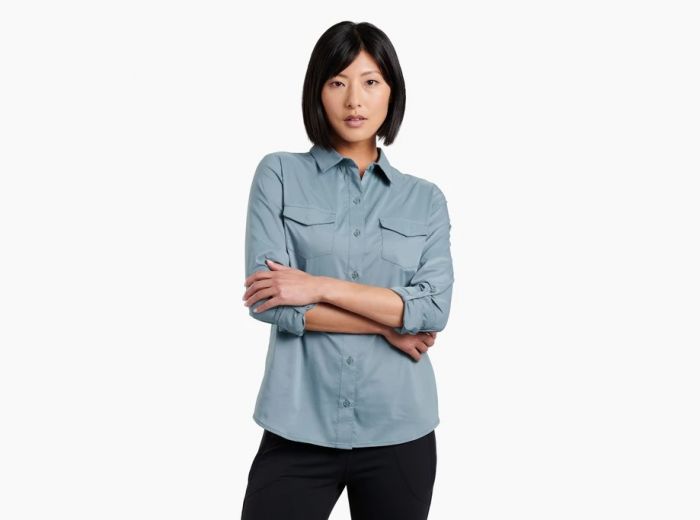 Kuhl Kamp Long Sleeve Ladies Shirt - Eucalyptus